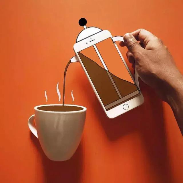 麻麻，他的iPhone能冲咖啡烤面包…