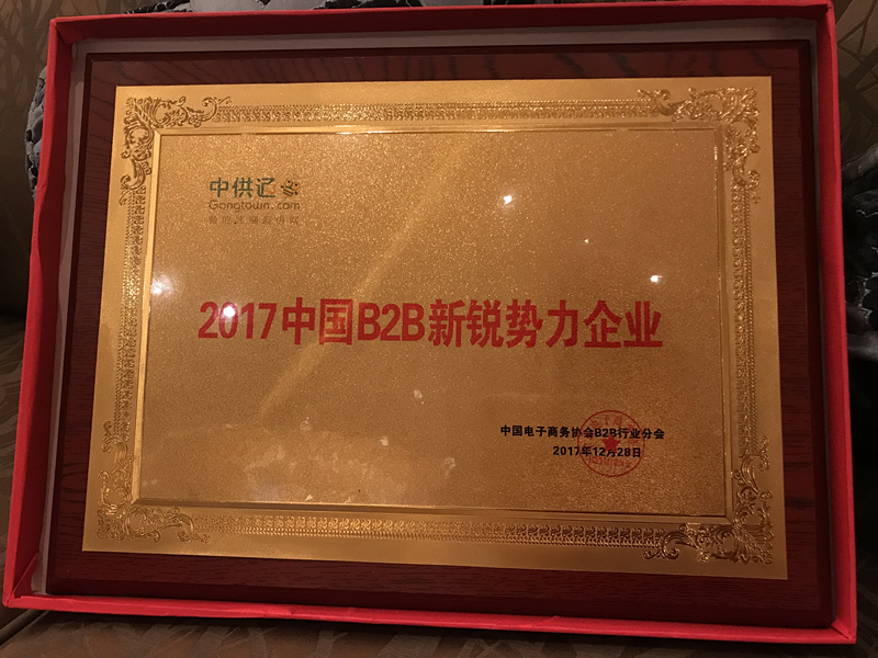新年新格局！中供通荣获B2B新锐势力大奖